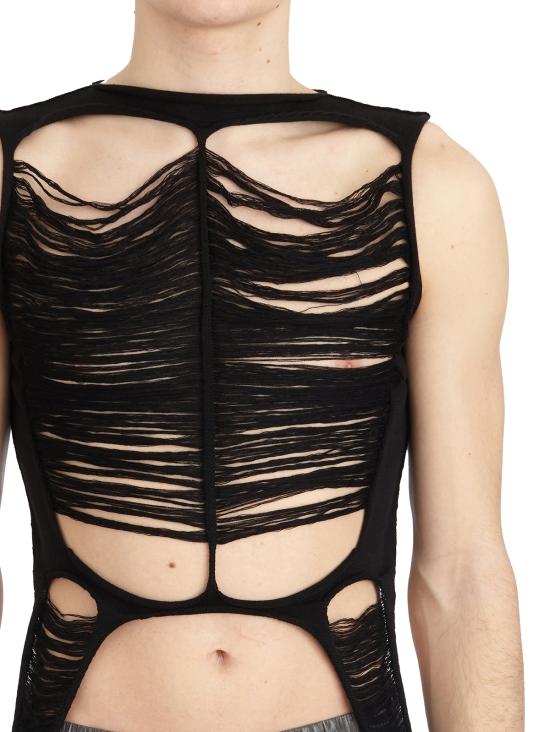 25SS 릭 오웬스 민소매 티셔츠 LRR01E5670KGRIDM09 Black - RICK OWENS