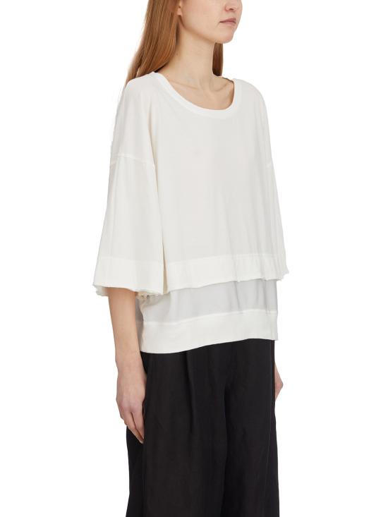 25SS 안드레아 야코브 반팔 티셔츠 L25WGIC05COTTON WHITE - ANDREA YA'AQOV