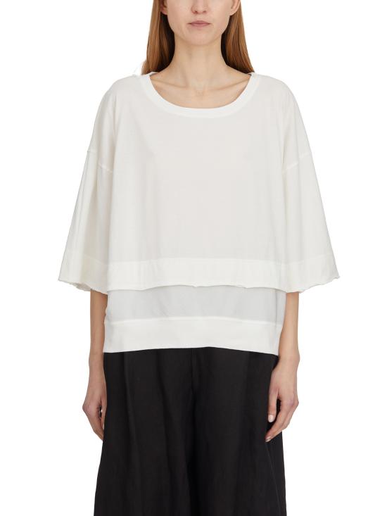 25SS 안드레아 야코브 반팔 티셔츠 L25WGIC05COTTON WHITE