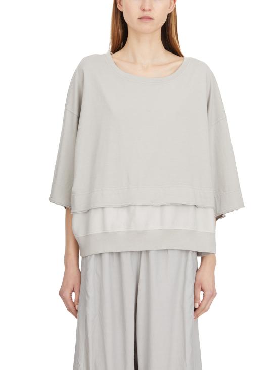 25SS 안드레아 야코브 반팔 티셔츠 L25WGIC05COTTONICE IVORY