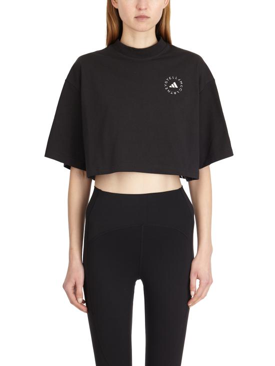 25SS 아디다스 바이 스텔라매카트니 반팔 티셔츠 LJJ0080 BLACK