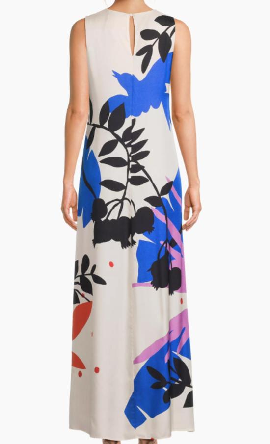  조니 와스 롱 원피스 조니 워즈 타티아나 추상 실크 블렌드 맥시 드레스 끝없는 햇살 - JOHNNY WAS