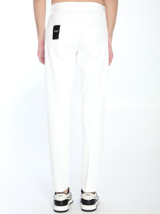 25SS 펜디 데님 팬츠 39681422 FLP288 AUAH F0QA0 WHITE - FENDI