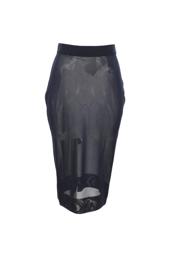 24FW 생로랑 스커트 811119Y75YK4104 BLEU NUIT