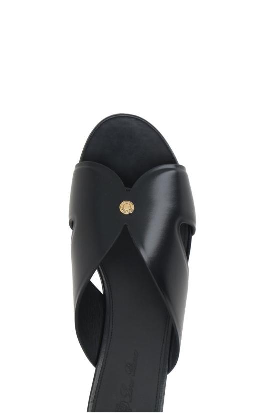 25SS 로로피아나 샌들 FAP46518000 Black - LORO PIANA