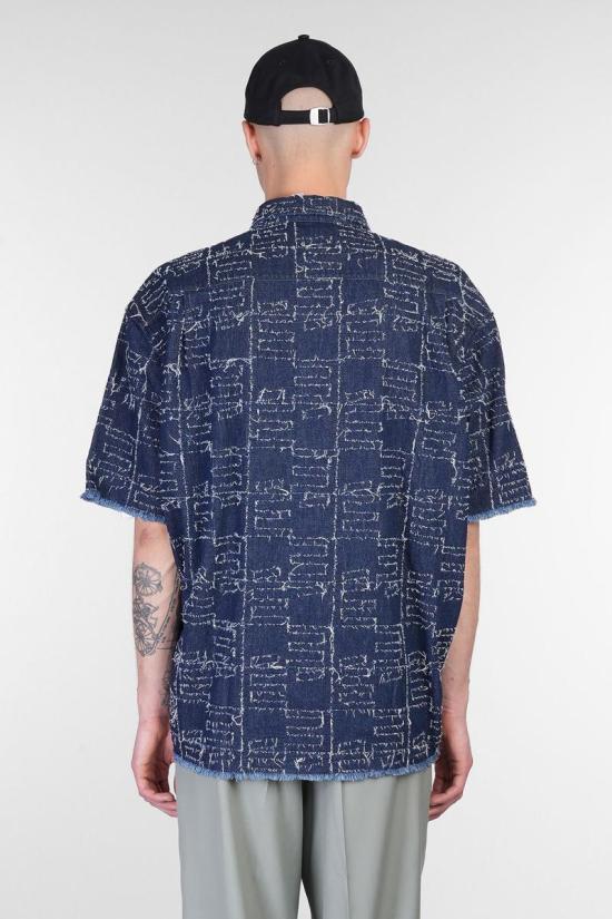 25SS 에뛰드스튜디오 반팔 셔츠 420614 E25MMSHI300 BLUE - ETUDES