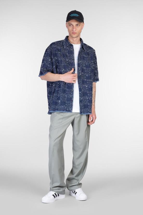 25SS 에뛰드스튜디오 반팔 셔츠 420614 E25MMSHI300 BLUE - ETUDES