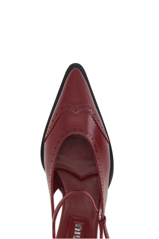 24FW 미우미우 힐/펌프스 5I308EF035055F0Y03 PURPLE BLACK - MIU MIU