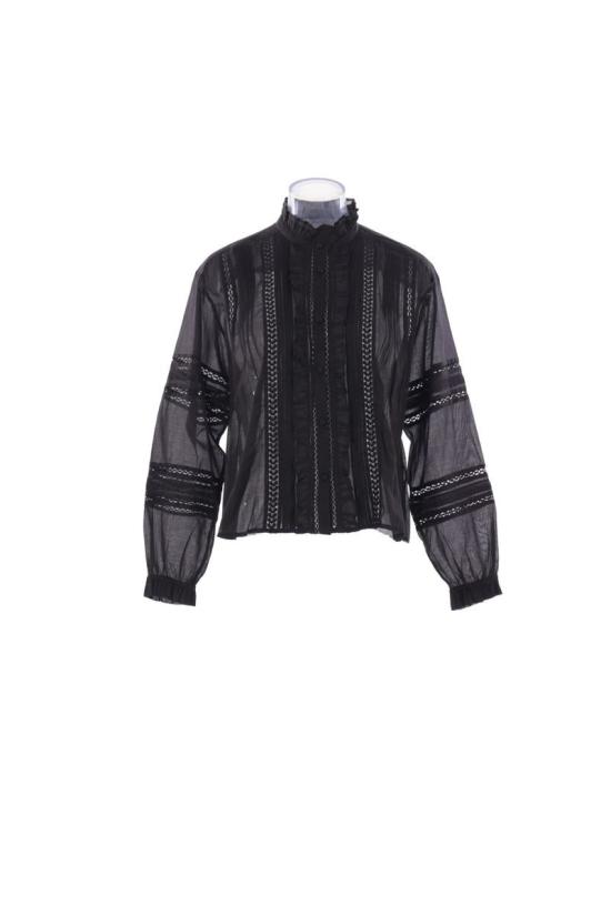 25SS 이자벨마랑에뚜왈 긴팔 티셔츠 CH0201FAC1J15E01BK Black