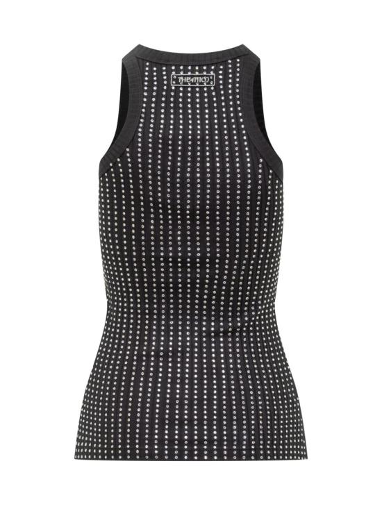 25SS 디 아티코 민소매 티셔츠 250WCN00004JJJ051TR 100 Black - THE ATTICO