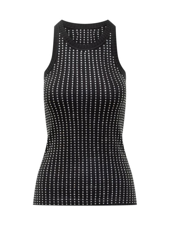 25SS 디 아티코 민소매 티셔츠 250WCN00004JJJ051TR 100 Black