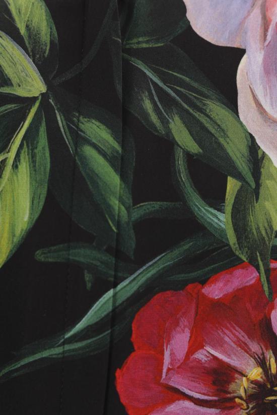 25SS 돌체앤가바나 미디 원피스 F6TMSTFSA7BHN5IY PEONIES ROSE BLACK BACKGROUND - DOLCE & GABBANA