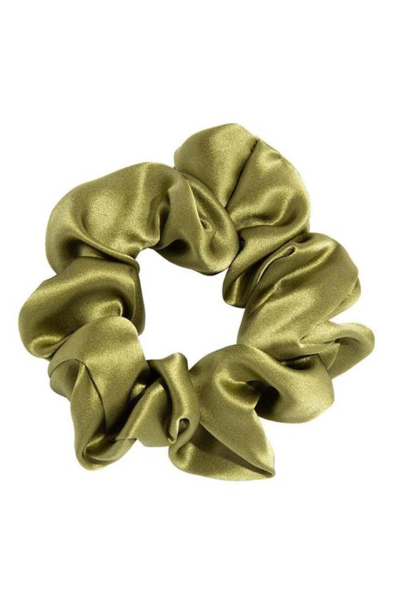  SHOP COUP D'ETAT 헤어 액세서리 쇼핑 Coup D'etat 미디엄 포니 실크 샤르뫼즈 스크런치 - SHOP COUP D'ETAT