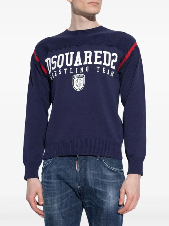 25SS 디스퀘어드2 스웨터 S71HA1359D13116 961 BLUE VARIANT - DSQUARED2