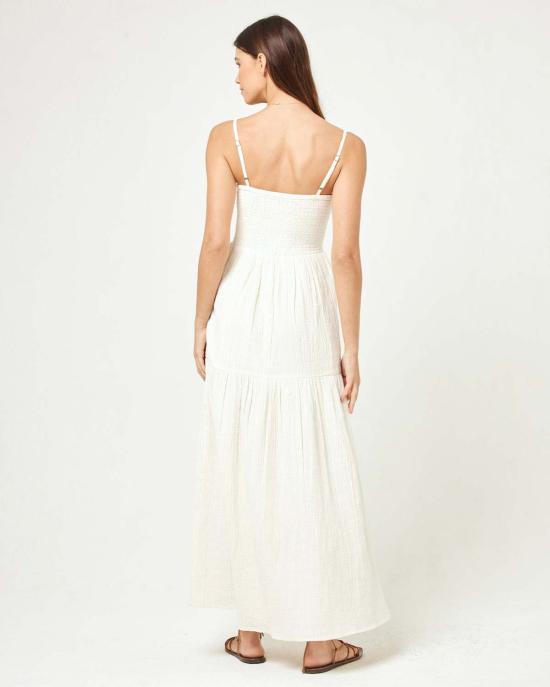  엘스페이스 롱 원피스 LSpace 마요르카 드레스 크림 - L SPACE