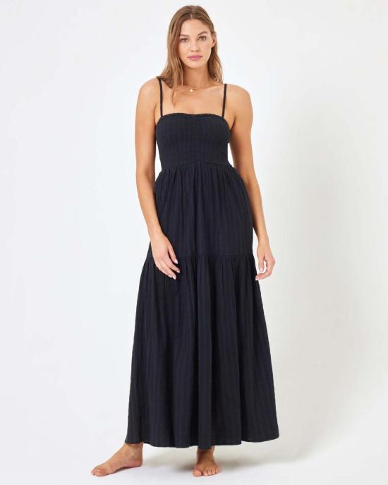  엘스페이스 롱 원피스 MALDR24 BLACK