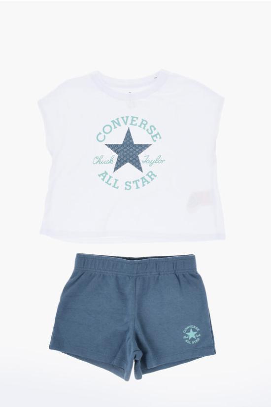  [키즈] 컨버스 티셔츠 4CG808 B0A Bianco Blu