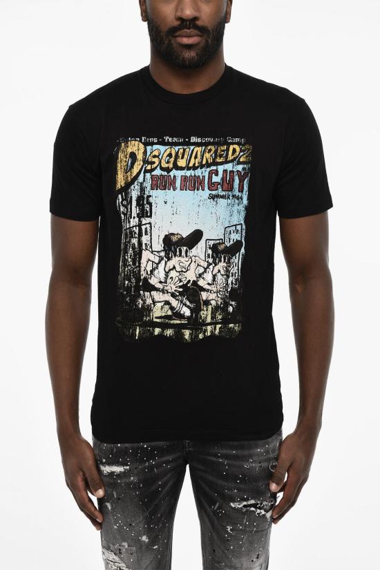  디스퀘어드2 반팔 티셔츠 S74GD1226 S23009 900 Black