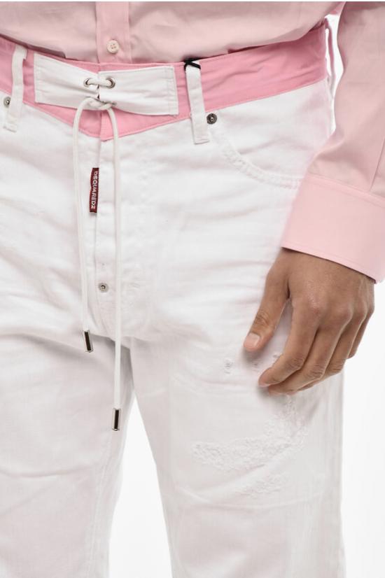  디스퀘어드2 데님 팬츠 S71LB1429 STN833 100 White - DSQUARED2