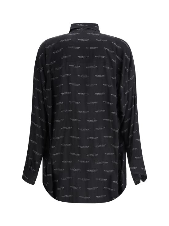 25SS 발렌시아가 긴팔 셔츠 814121TSLA1 1269 BLACK - BALENCIAGA