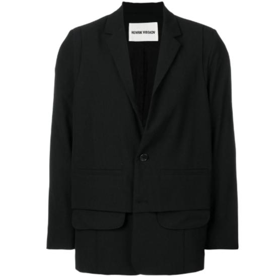  헨릭 빕스코브 수트 자켓 Henrik Vibskov Ants 블레이저 블랙 - HENRIK VIBSKOV