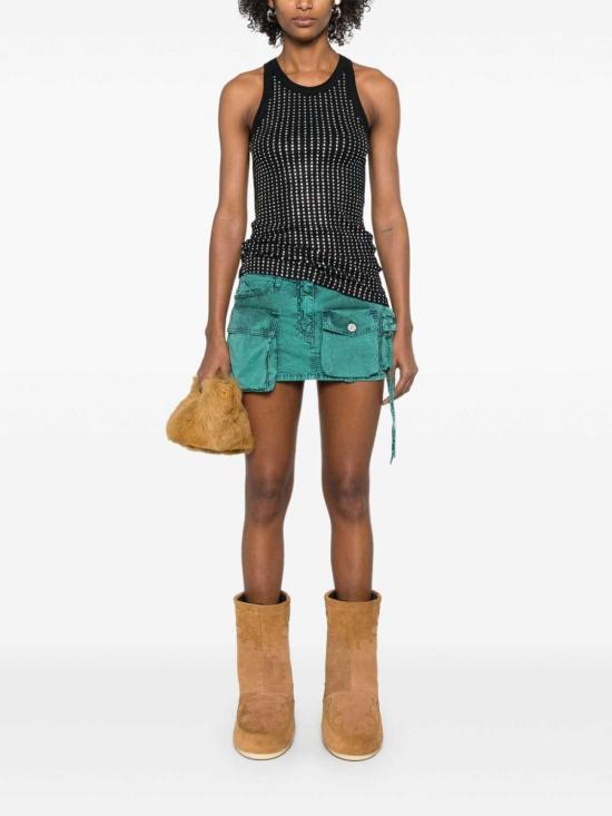  디 아티코 민소매 티셔츠 250WCN00004JJJ051TR100 Black - THE ATTICO