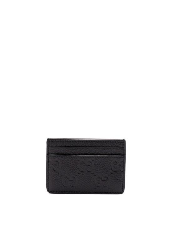 구찌 GG 엠블럼 카드 케이스 815883AAEEM1000 Black