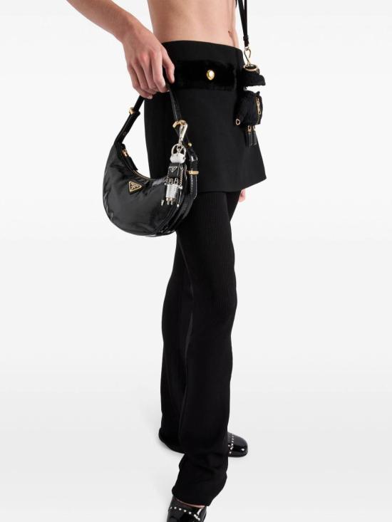  프라다 플레어 팬츠 3216416S9SOOOF0002 Black - PRADA