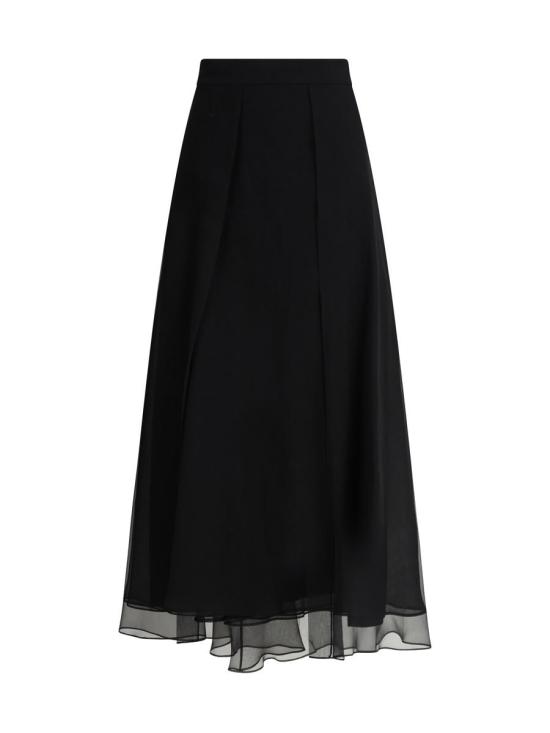 25SS 브루넬로 쿠치넬리 숏 스커트 MF940G3810 C101 Black