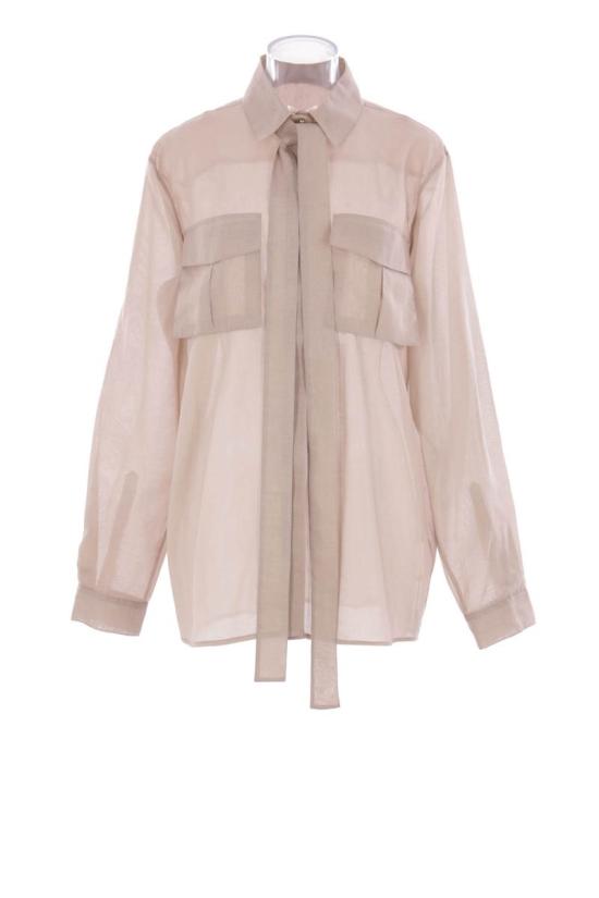 25SS 엘리 사브 블라우스 SH103NS25OR002GR001 ELEPHANT GREY