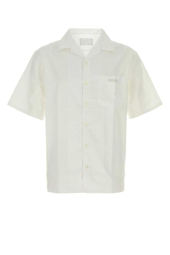 25SS 프라다 반팔 셔츠 UCS524SOOO10IV F0009 WHITE