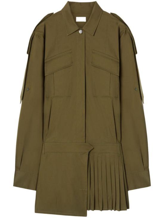 25SS 오프화이트 미디 원피스 OWDG00AS25FAB002 5801 GREEN