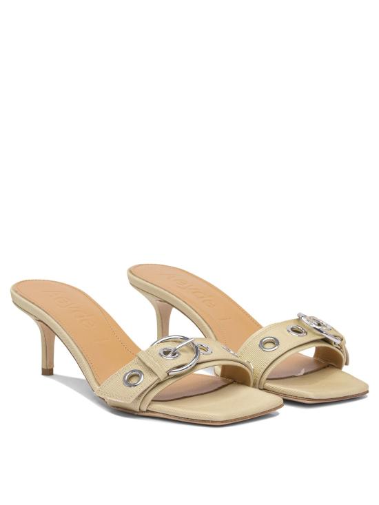 25SS 에이드 힐/펌프스 ILVYEYELETGROSGRAINLATTE - AEYDE