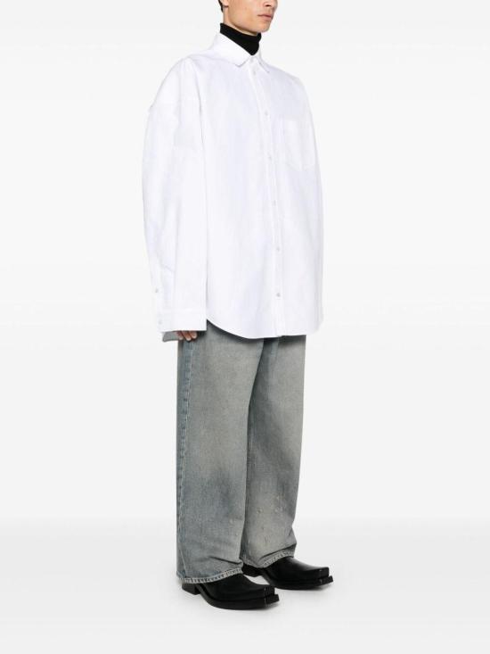  발렌시아가 아우터웨어 라지 핏 셔츠 794462TQM309140 White - BALENCIAGA