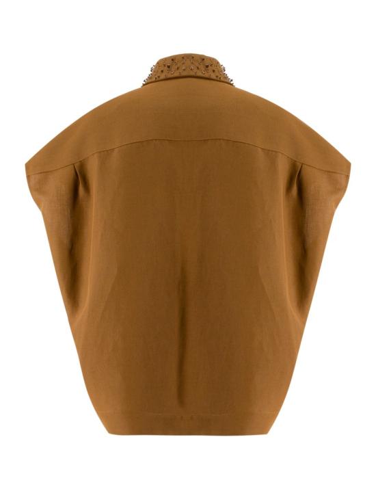  파비아나 필리피 탑 CAD274F241D544 1255 Brown - FABIANA FILIPPI