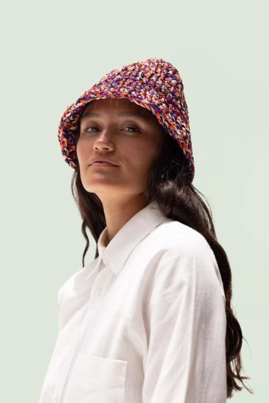  GEMSUN 비니 젬선 선햇 퍼플/오렌지