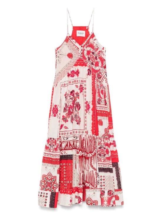 25SS 이자벨마랑에뚜왈 롱 원피스 RO0380FB C1J16E RED