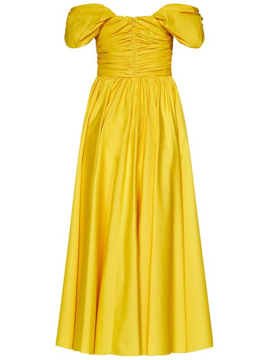 25SS 지암바티스타 발리 미디 원피스 25SSPVTE516240POP 2850 Yellow - GIAMBATTISTA VALLI