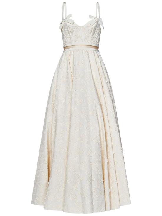 25SS 지암바티스타 발리 롱 원피스 25SSPVTE517024EMB 1101 White