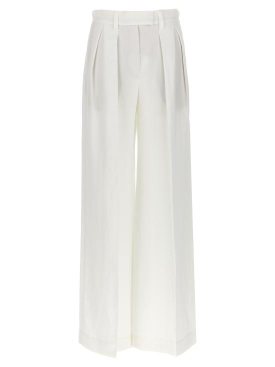 24FW 브루넬로 쿠치넬리 스트레이트 팬츠 MH126P8512C600 White