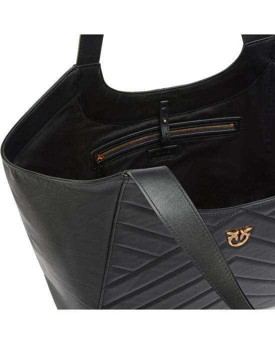 25SS 핑코 토트백 104536A2AO Z99Q Nero antique gold - PINKO