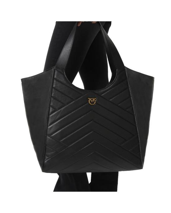 25SS 핑코 토트백 104536A2AO Z99Q Nero antique gold - PINKO