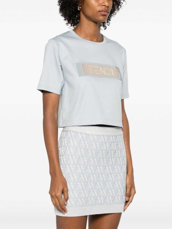  펜디 반팔 티셔츠 FS9704AT27F1QYH Blue - FENDI