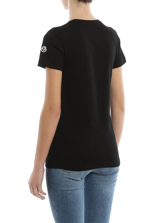  몽클레어 코튼 저지 티셔츠 8C73200V8058999 BLACK - MONCLER