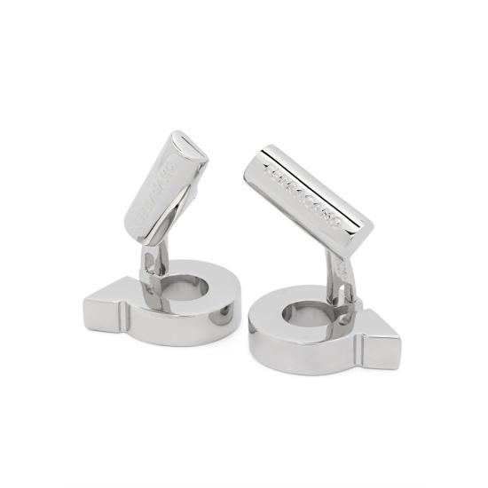 25FW 살바토레 페라가모 커프스 링크/타이 홀더 770358 0776342 PALLA SILVER - SALVATORE FERRAGAMO