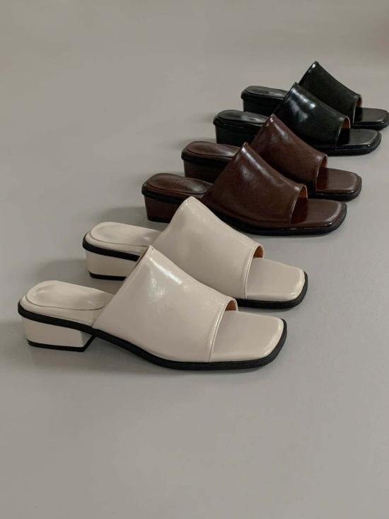  더 엔케이씨 스토어 뮬/슬리퍼 Nkc 스토어 벨린다 뮬 아이보리 - The NKC Store