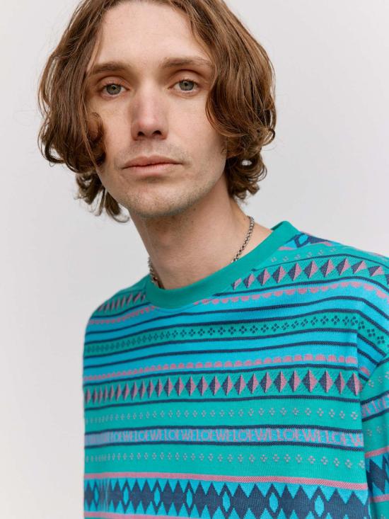  로에베 파울라 이비자 반팔 티셔츠 폴라 이비자 로에베 루즈핏 티셔츠 블루 & 멀티컬러 - LOEWE PAULA'S IBIZA