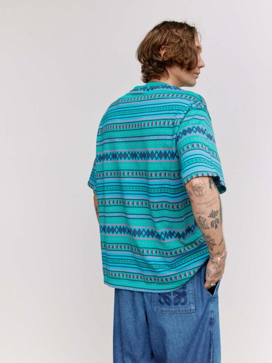  로에베 파울라 이비자 반팔 티셔츠 폴라 이비자 로에베 루즈핏 티셔츠 블루 & 멀티컬러 - LOEWE PAULA'S IBIZA