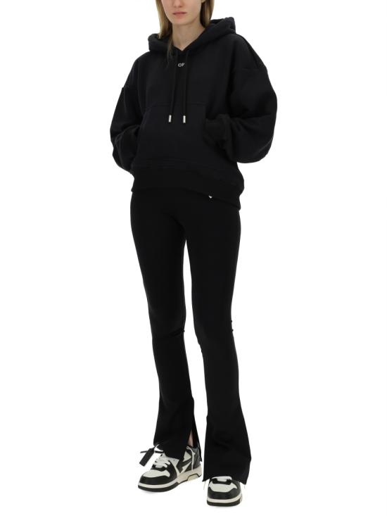 24FW 오프화이트 후드 티셔츠 OWBB061 C99FLE0011001 BLACK - OFF WHITE