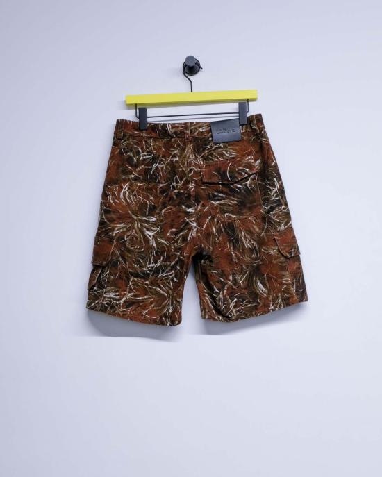  로에베 파울라 이비자 숏팬츠 폴라 이비자 로에베 다크 브라운 & 화이트 데님 카고 반바지 - LOEWE